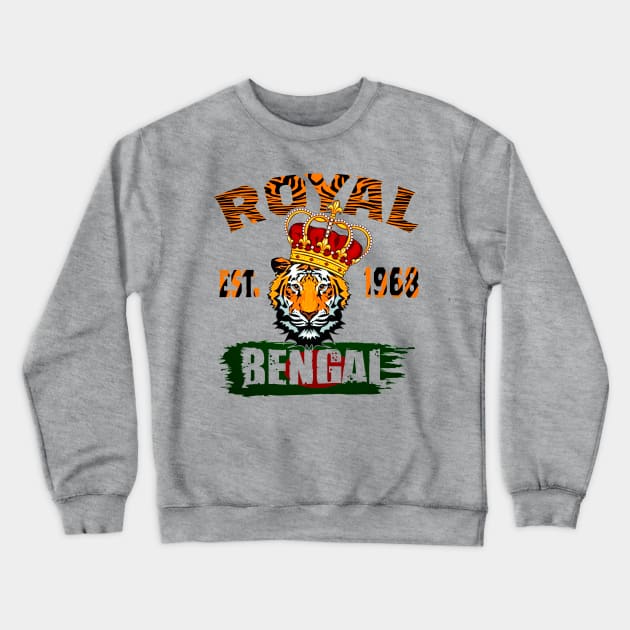 cincinnati bengal football since 1968.retro vintage. Crewneck Sweatshirt by nowsadmahi